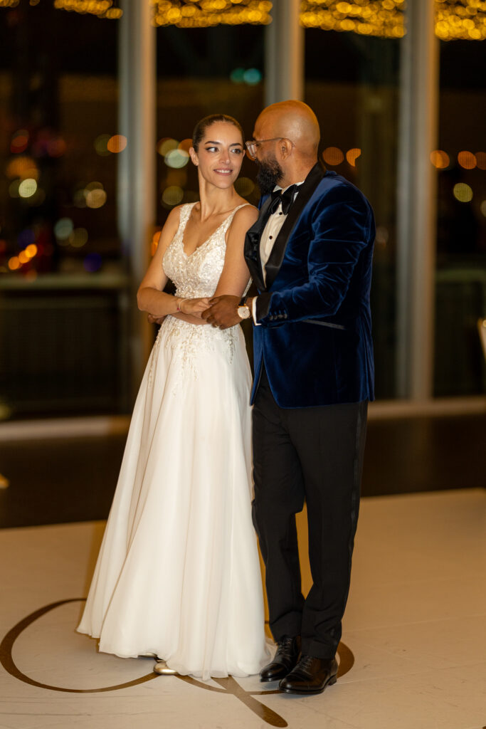 Première danse lors du mariage au Belvédère à Montréal